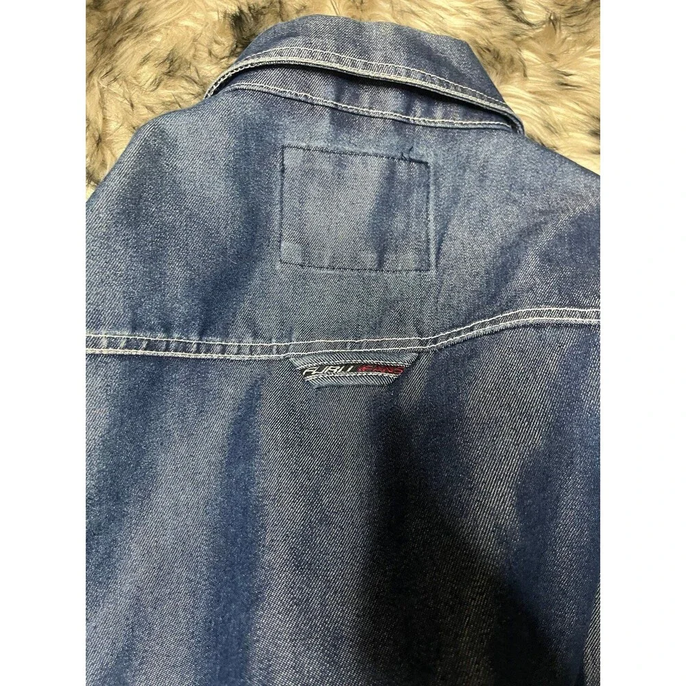 Vintage FUBU Apparel Company Full Zip Denim Trucker Jacket 2XL men’s